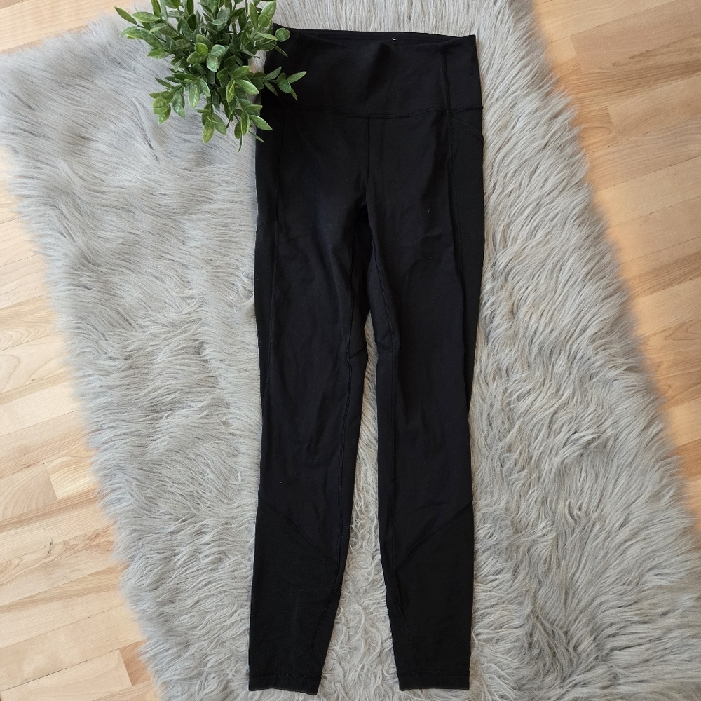 Lululemon Mesh Panel Athletic Leggings No Size Dot